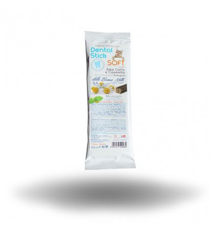 OFFICINALIS SNACK GATTO DENTAL STICK SOFT DELLA BUONA NOTTE CON ERBA GATTA E CAMOMILLA DA 100 GR