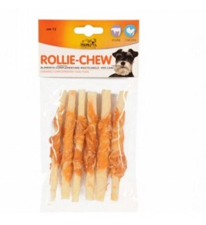 OSSO PELLE BOVINA ROLLS POLLO 70G