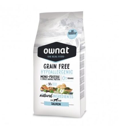 OWNAT CANE GRAIN FREE HYPOALLERGENIC SALMONE DA 3 KG