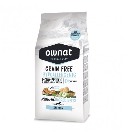 OWNAT CANE GRAIN FREE HYPOALLERGENIC SALMONE DA 3 KG