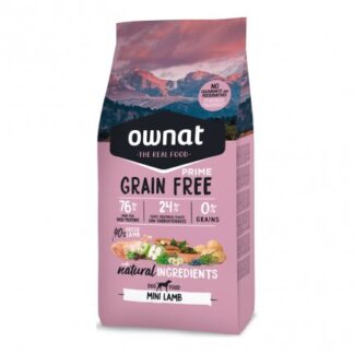 OWNAT CANE GRAIN FREE PRIME ADULT MINI AGNELLO DA 3 KG
