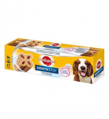 Pedigree cane snack dentastix 2 volte a settimana medium 1 pezzo da 80 gr