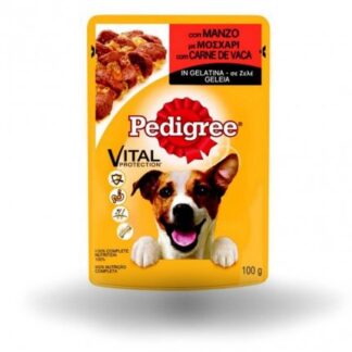 Pedigree cane vital protection manzo in gelatina da 100 gr in busta