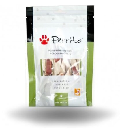 PERRITO CANE E GATTO SNACK PENNE CON AGNELLO DA 100 GR