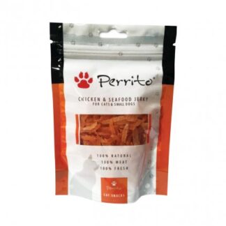 PERRITO CANE SNACK SPUNTINO DI POLLO E FRUTTI DI MARE DA 100 GR