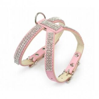 PETTORINA C/STRASS ROSA TG 4 XL