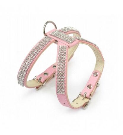 PETTORINA C/STRASS ROSA TG 4 XL
