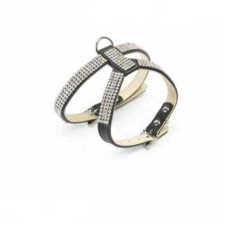 PETTORINA C/STRASS TG PICCOLA NERO
