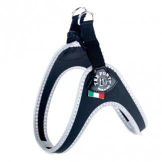 Pettorina sottopancia bordo rifrangente misura 1,5 nero