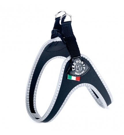 Pettorina sottopancia bordo rifrangente misura 1,5 nero