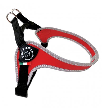 Pettorina sottopancia bordo rifrangente misura 1,5 rosso