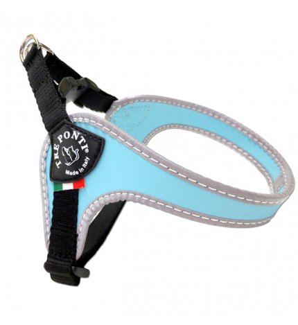 Pettorina sottopancia bordo rinfrangente misura 1,5 azzurro