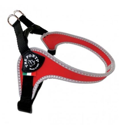 Pettorina sottopancia bordo rinfrangente misura 3 rosso