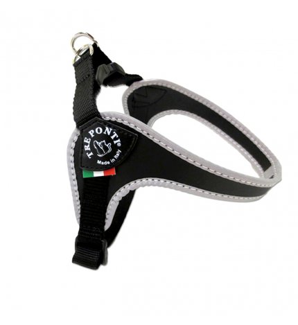 Pettorina sottopancia bordo rinfrangente misura 4 nero