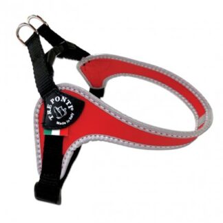 Pettorina sottopancia bordo rinfrangente misura 4 rosso