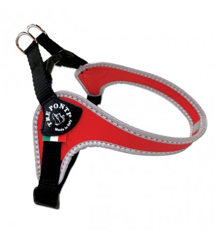 Pettorina sottopancia bordo rinfrangente misura 4 rosso