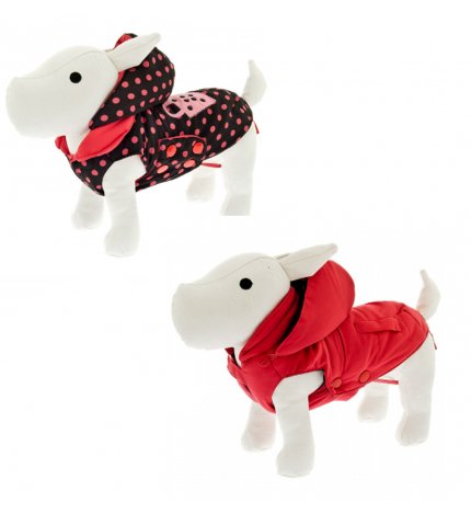 Piumino reversibile new york 47cm rosso