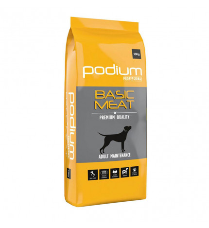 MSM PODIUM PROFESSIONAL CANE ADULT BASIC MEAT DA 15 KG