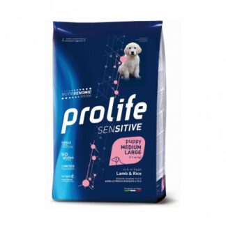 PROLIFE CANE PUPPY MEDIUM LARGE SENSITIVE AGNELLO E RISO DA 2,5 KG