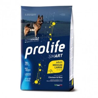 PROLIFE CANE SMART ADULT MEDIUM LARGE POLLO E RISO DA 12 KG