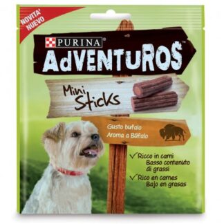 PURINA ADVENTUROS SNACK CANE MINI STICKS AL BUFALO DA 90 GR