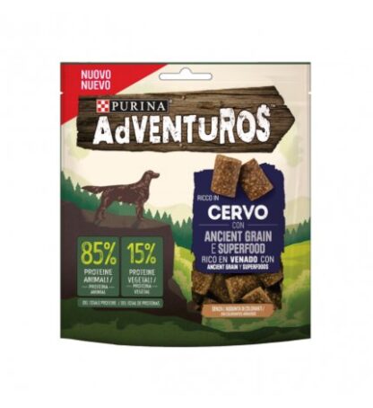 PURINA ADVENTUROS SNACK CANE RICCO IN CERVO CON ANCIENT GRAIN E SUPERFOOD DA 120 GR