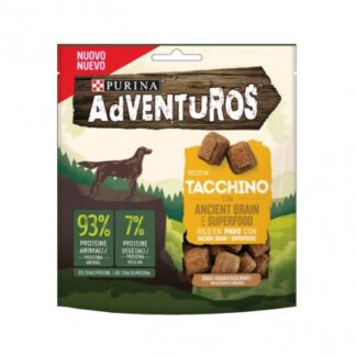 PURINA ADVENTUROS SNACK CANE RICCO IN TACCHINO CON ANCIENT GRAIN E SUPERFOOD DA 120 GR