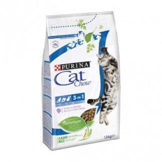PURINA CHOW CAT GATTO ADULT 3 IN 1 AL TACCHINO DA 1,5 KG