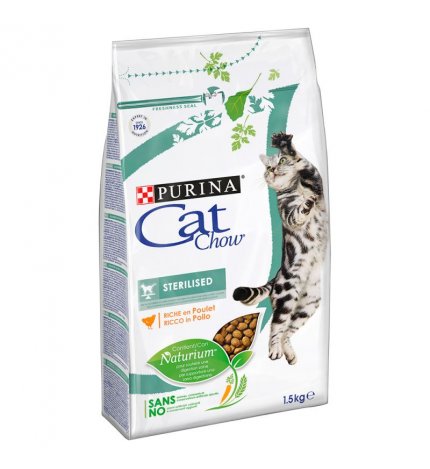 PURINA CHOW CAT GATTO ADULT STERILISED AL POLLO DA 1,5 KG