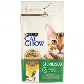 Purina chow cat gatto adult sterilised al tacchino da 1,5 kg