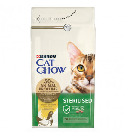 Purina chow cat gatto adult sterilised al tacchino da 1,5 kg