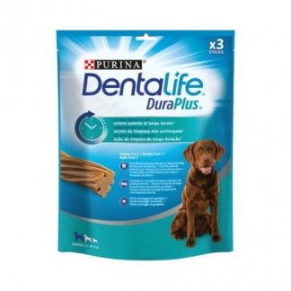 PURINA DENTALIFE SNACK CANE DURAPLUS LARGE 25 - 40 KG 3 STICKS 243 GR