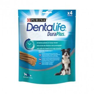 PURINA DENTALIFE SNACK CANE DURAPLUS MEDIUM 12 - 25 KG 4 STICKS 197 GR