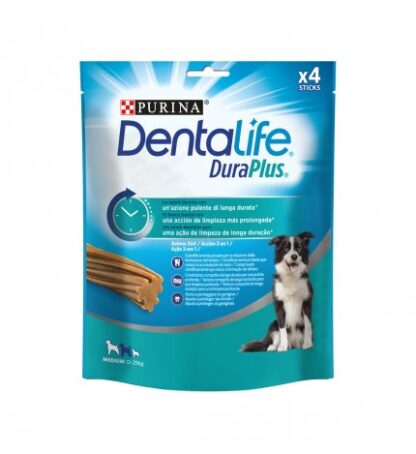 PURINA DENTALIFE SNACK CANE DURAPLUS MEDIUM 12 - 25 KG 4 STICKS 197 GR