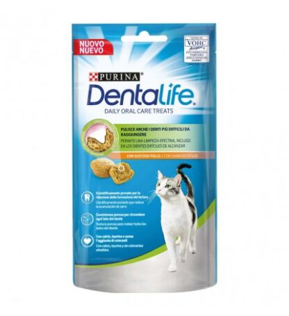 PURINA DENTALIFE SNACK GATTO DAILY ORALCARE TREATS CON GUSTOSO POLLO DA 40G