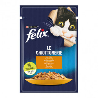 Purina felix le ghiottonerie  gatto in gelatina al pollo da 85 gr in busta