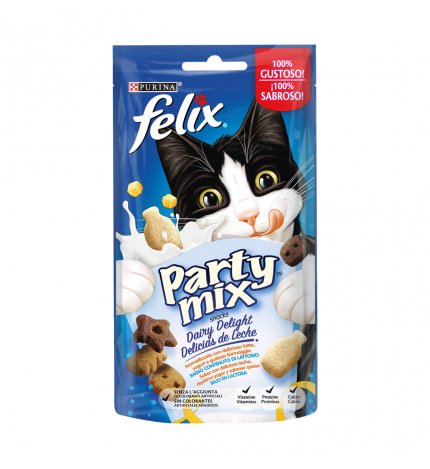 PURINA FELIX SNACK GATTO PARTY MIX DAIRY DELIGHT DA 60 GR