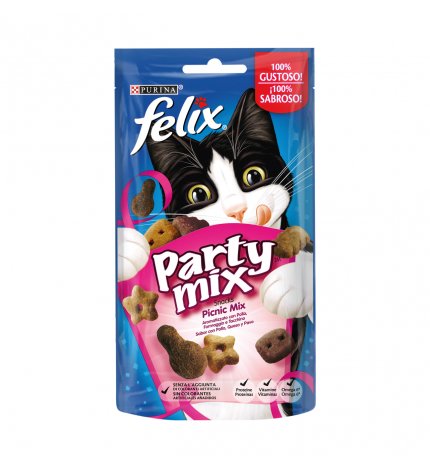 PURINA FELIX SNACK GATTO PARTY MIX PICNIC DA 60 GR