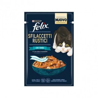PURINA GATTO FELIX SFILACCETTI RUSTICI IN SALSA CON TONNO DA 80 GR IN BUSTINA