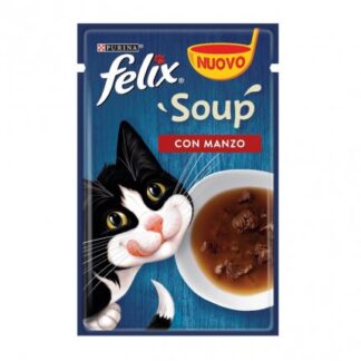 PURINA GATTO FELIX SOUP CON MANZO DA 48 G