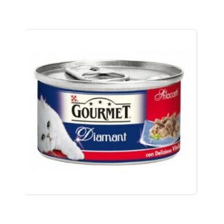 PURINA GOURMET DIAMANT GATTO AL VITELLO DA 85 GR IN LATTINA