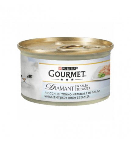 PURINA GOURMET DIAMANT GATTO CON FIOCCHI DI TONNO DA 85 GR IN LATTINA