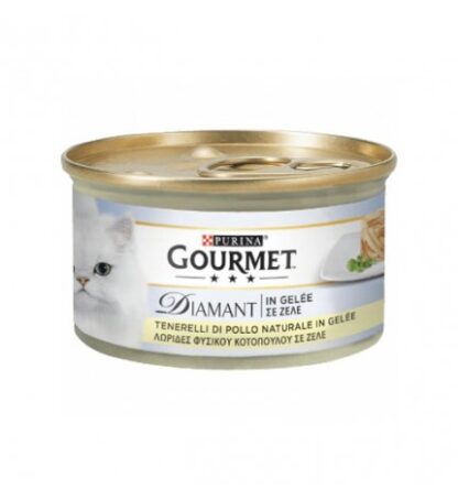 PURINA GOURMET DIAMANT GATTO JELLY AL POLLO DA 85 GR IN LATTINA