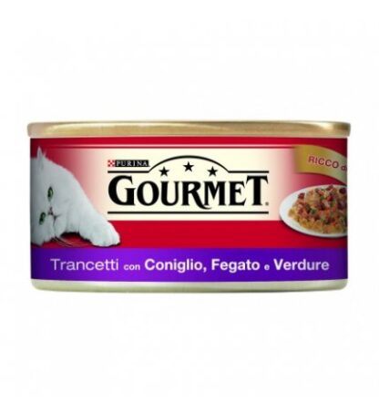 PURINA GOURMET GATTO AL CONIGLIO FEGATO E VERDURE DA 195 GR IN LATTINA