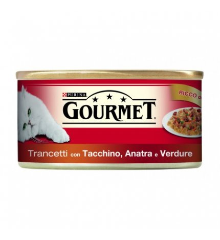 PURINA GOURMET GATTO ALL' ANATRA TACCHINO E VERDURE DA 195 GR IN LATTINA