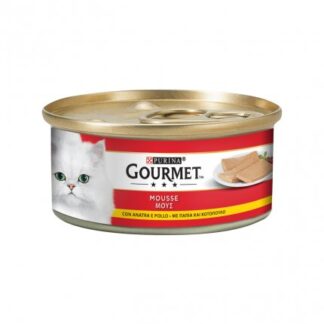PURINA GOURMET GATTO MOUSSE CON ANATRA E POLLO DA 195 GR IN LATTINA