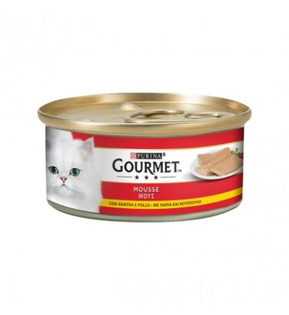 PURINA GOURMET GATTO MOUSSE CON ANATRA E POLLO DA 195 GR IN LATTINA