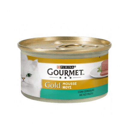 PURINA GOURMET GOLD GATTO AL CONIGLIO DA 85 GR IN LATTINA