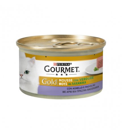 PURINA GOURMET GOLD GATTO ALL' AGNELLO E FAGIOLINI DA 85 GR IN LATTINA