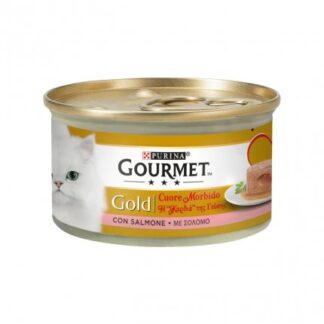 PURINA GOURMET GOLD GATTO CUORE MORBIDO DI SALMONE DA 85 GR IN LATTINA